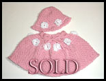 Berry Bobbles & Flowers Poncho & Hat