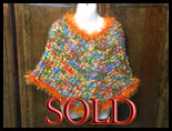 Fur-Trimmed Boucle Poncho