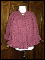 Rose Ruffled Cape