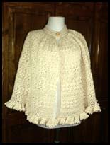 Creamy Ruffles Cape