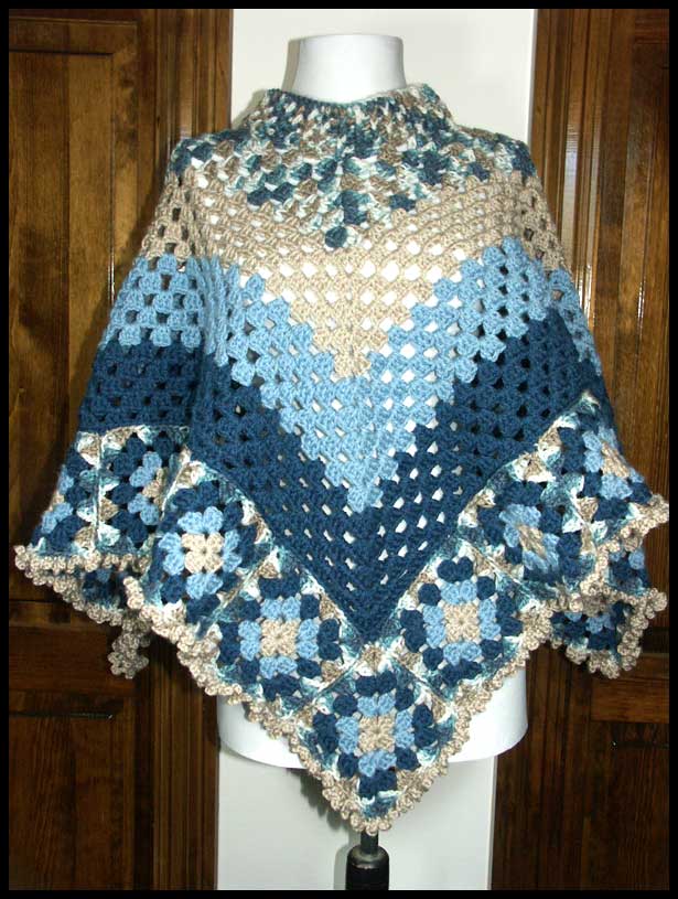 Granny Square Poncho