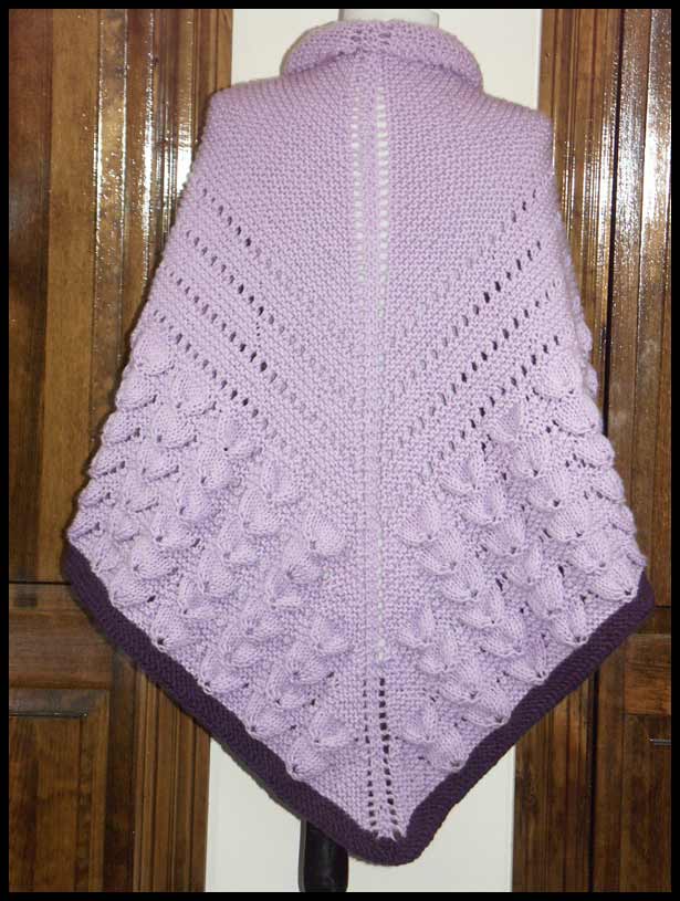 Cameo Shell Stitch Shawl Back (click to go back)