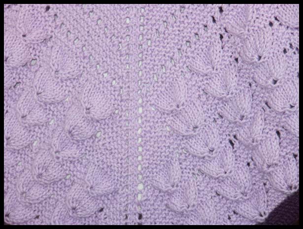 Came0 Shell Stitch Shawl Closeup (click to go back)