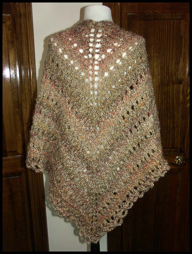 BellaVista Knit Shawl (click to see front)