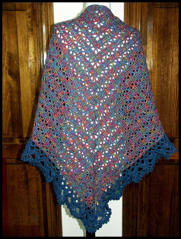 Harlequin Shawl - Back (click to go back)