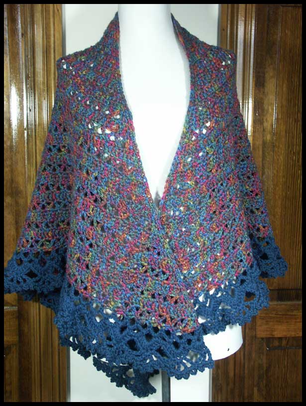 Harlequin Shawl (click to see back)