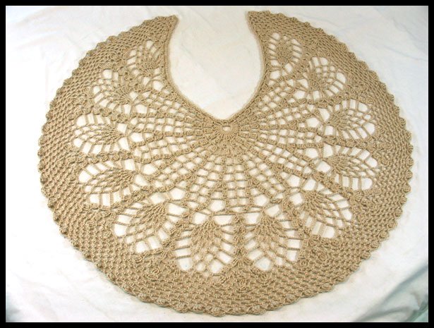 Aphrodite Shawl - Flat (click to go back)