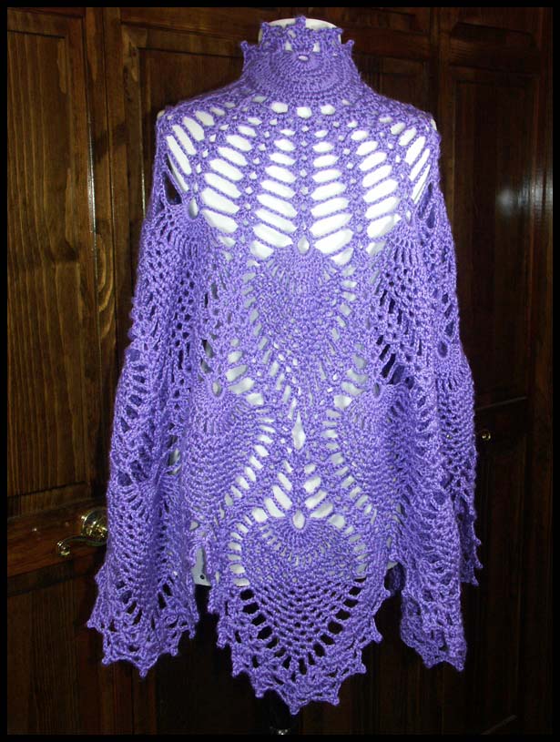 Pineapple Fan Shawl Back (click to go back)