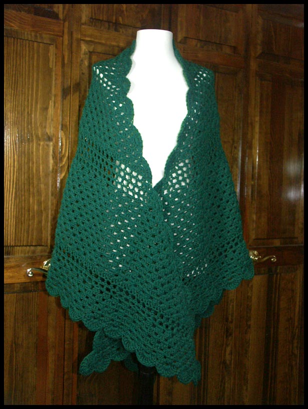 Half Granny Shawl (click to see back)