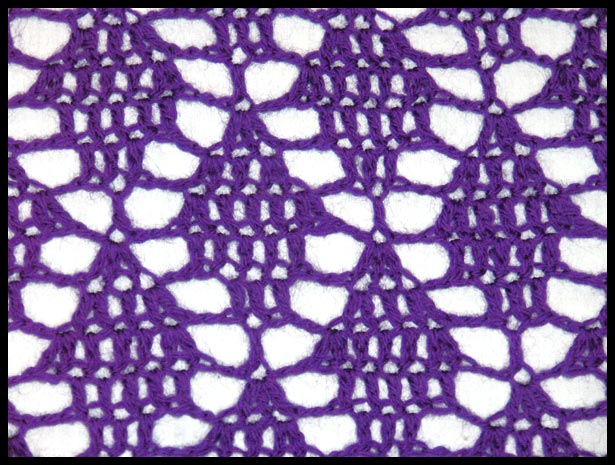 Flying Diamonds Shawl Closeup (click to go back)