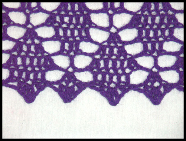 Flying Diamonds Shawl Edge (click to go back)