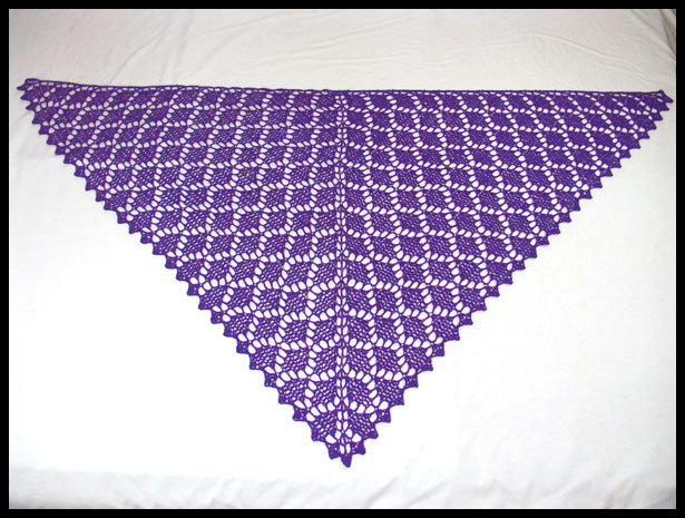 Flying Diamonds Shawl Flat
	   (click to go back)